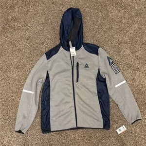 Reebok Navy and Gray Jacket
